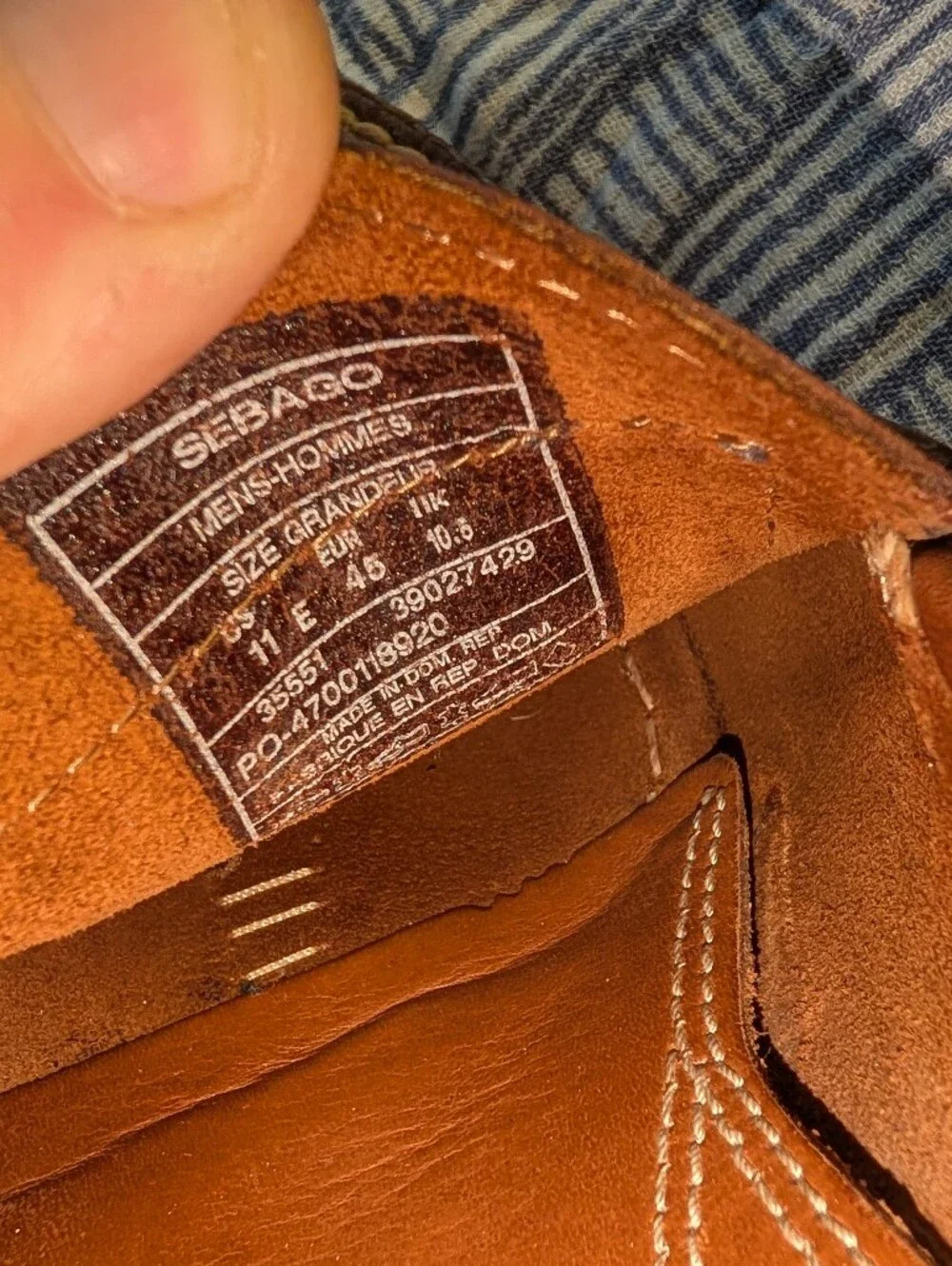 Sebago Men's Brown Leather Loafers Shoes Vibram Soles Size 11 E 35551
